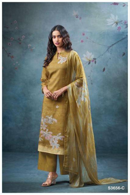 Ganga pankhuri 3656 Wholesale dress material supplier